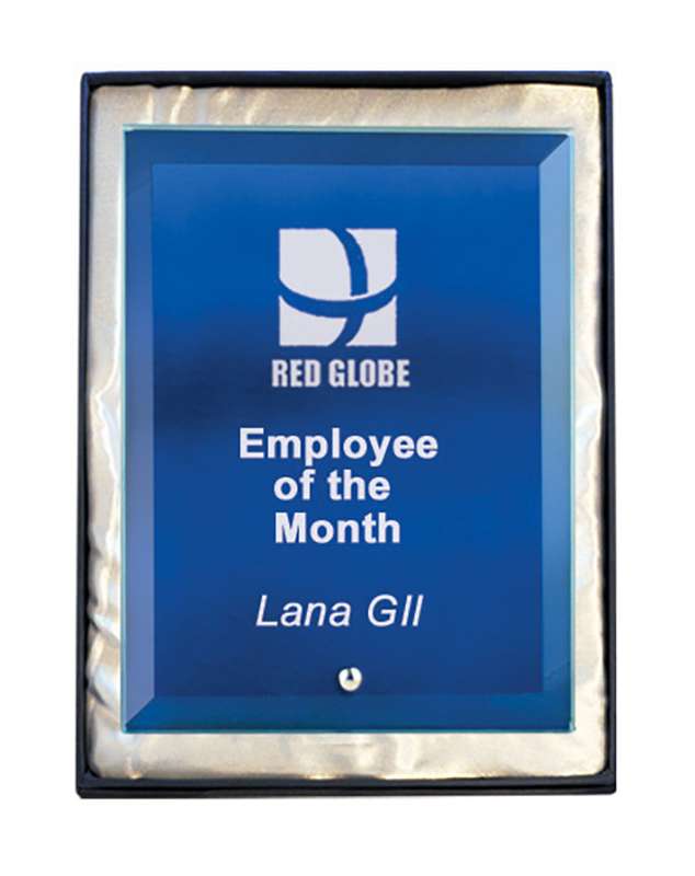 Laser Glass Rectangle-Blue