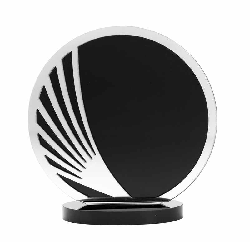Black Laser Glass with Acrylic