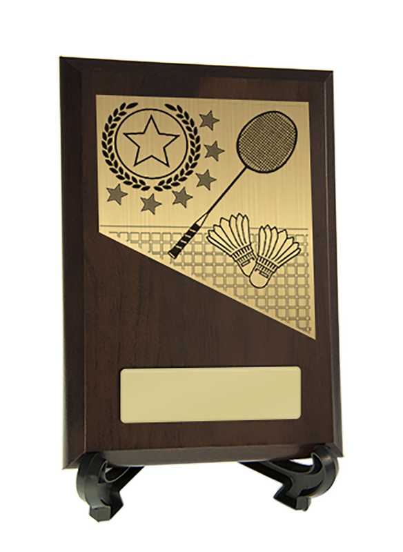 Plaque with Badminton Trim