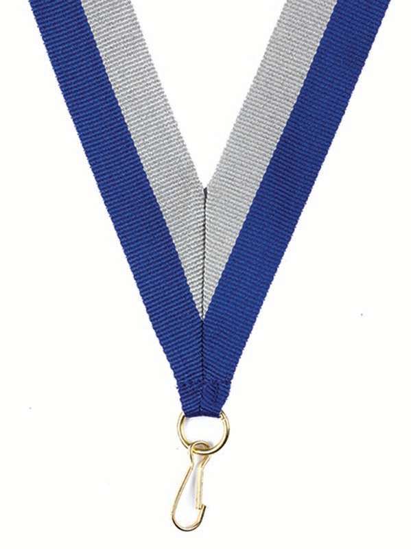 Royal Blue-Grey Ribbon