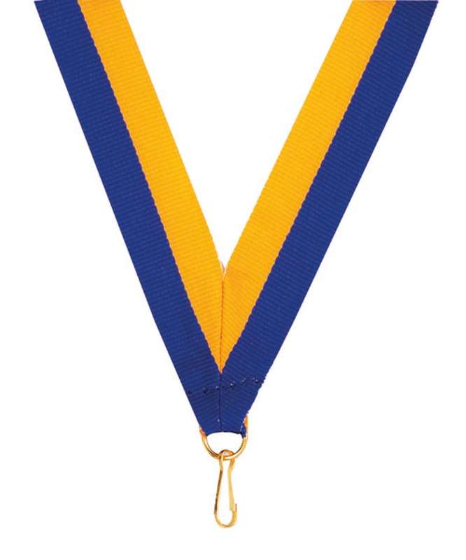 Royal Blue-Gold Ribbon