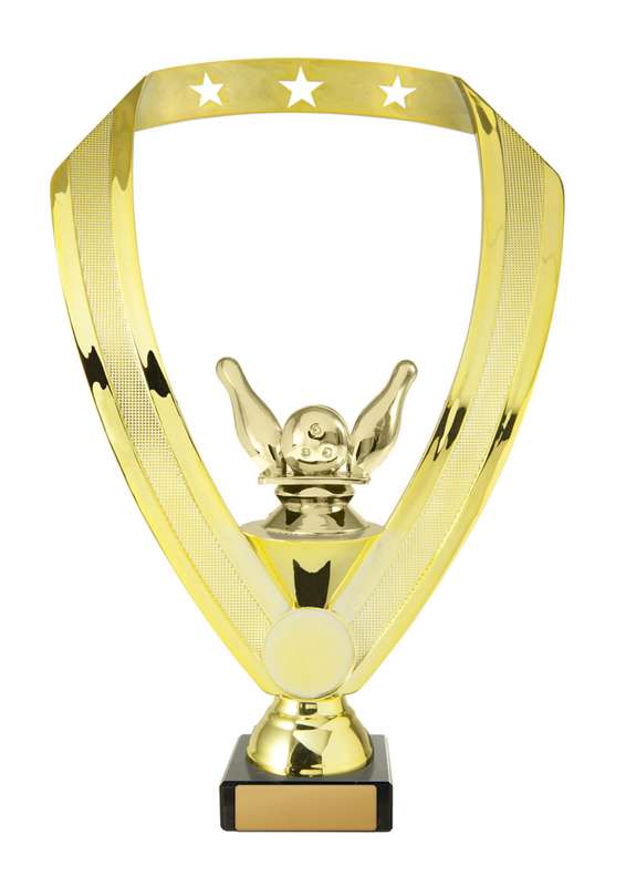 Ten Pin Bowling Trophy With 25mm Centre