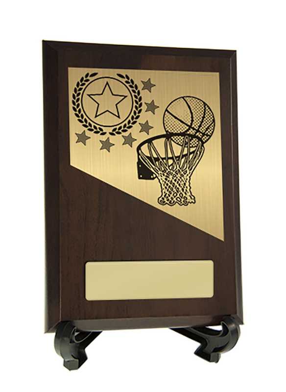 Plaque with Basketball Trim