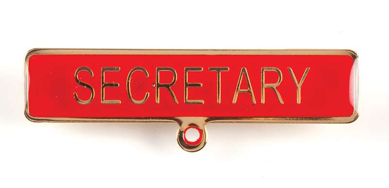 Secretary Name Bar with Loop